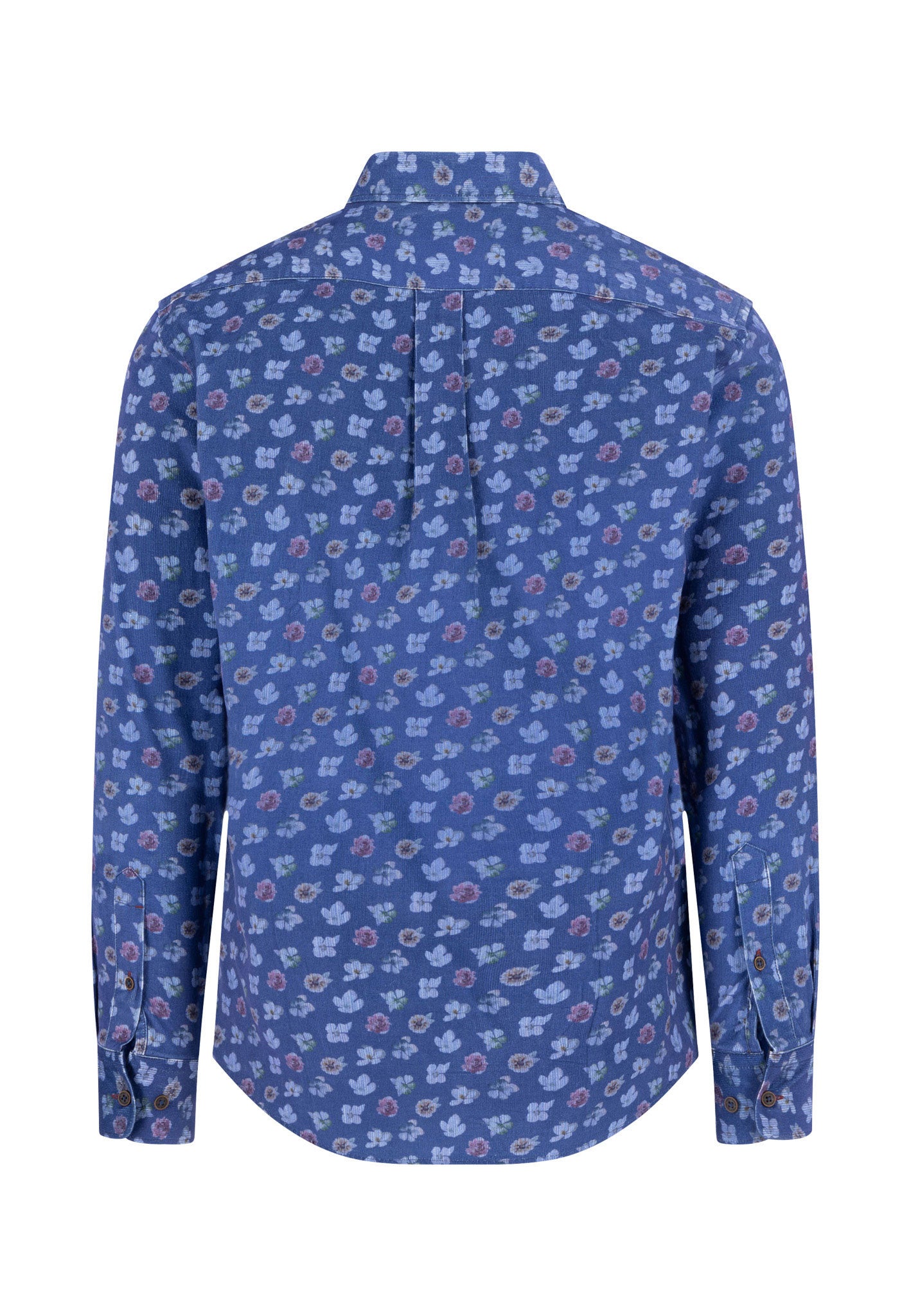 Navy Corduroy Print Shirt