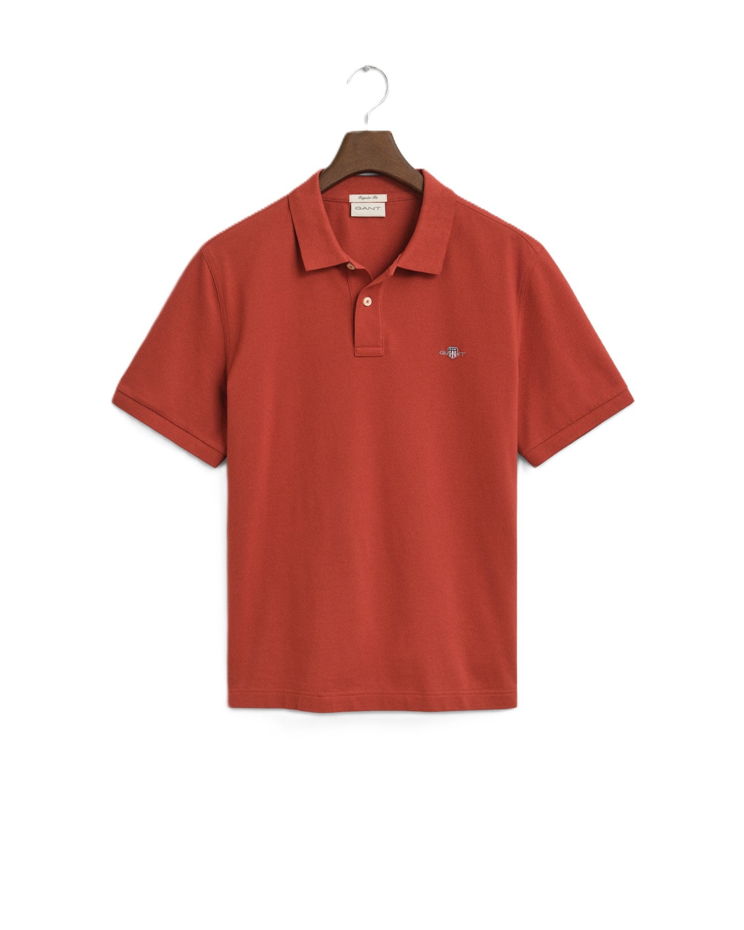 Rust Shield Pique Polo Shirt