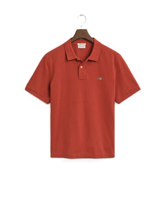 Rust Shield Pique Polo Shirt