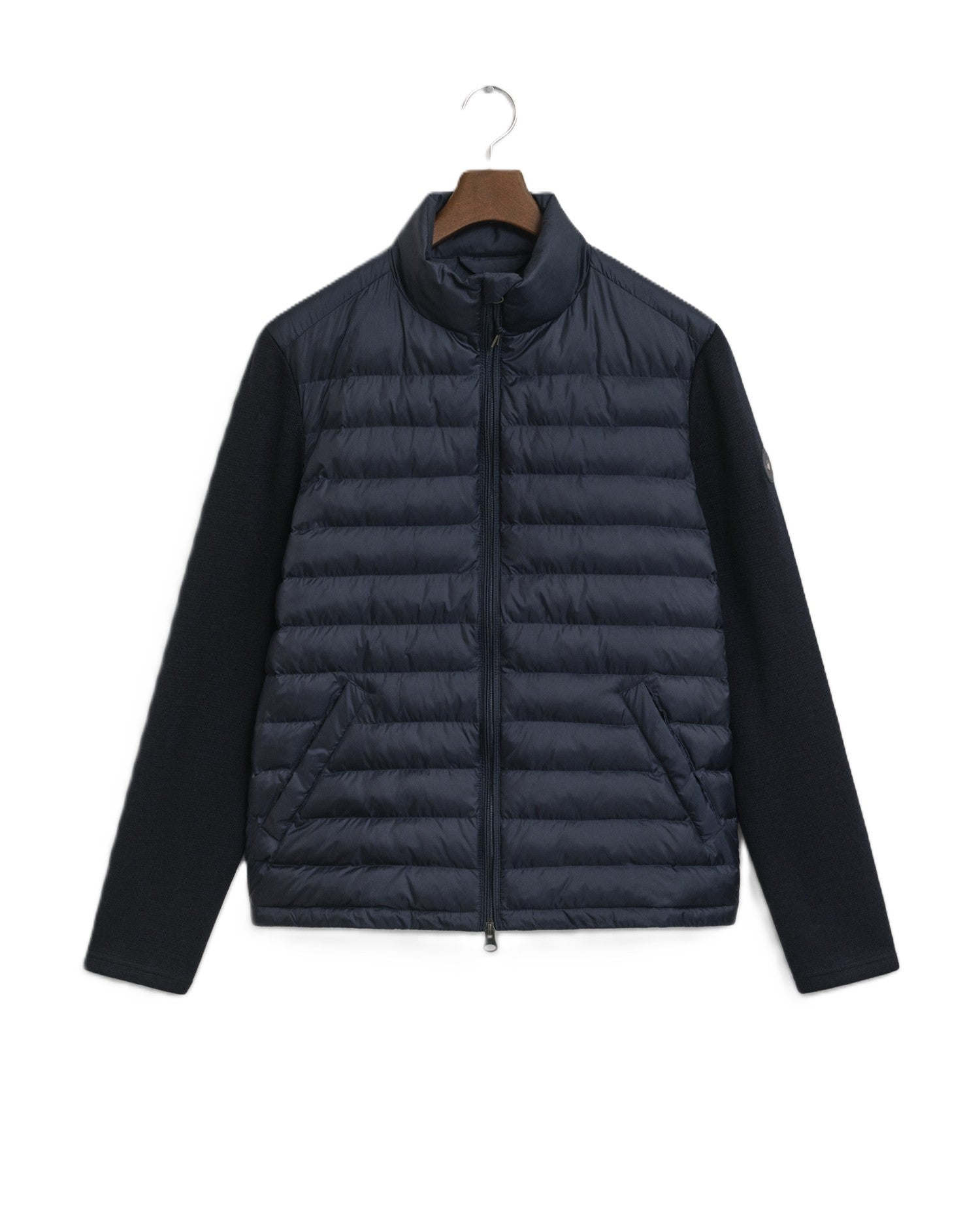 Blue Mixed Media Jacket