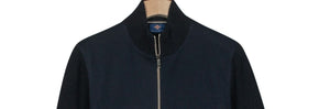 Navy Zip Cardigan