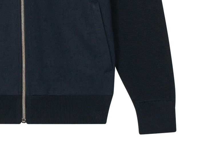 Navy Zip Cardigan