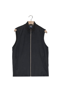 Navy Padded Flannel Gilet