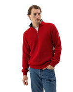 Load image into Gallery viewer, Red Half Zip Sweater
