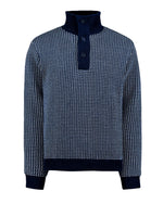Load image into Gallery viewer, Navy Ingvar Half Sweater
