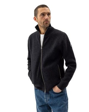 Charcoal Zip Cardigan