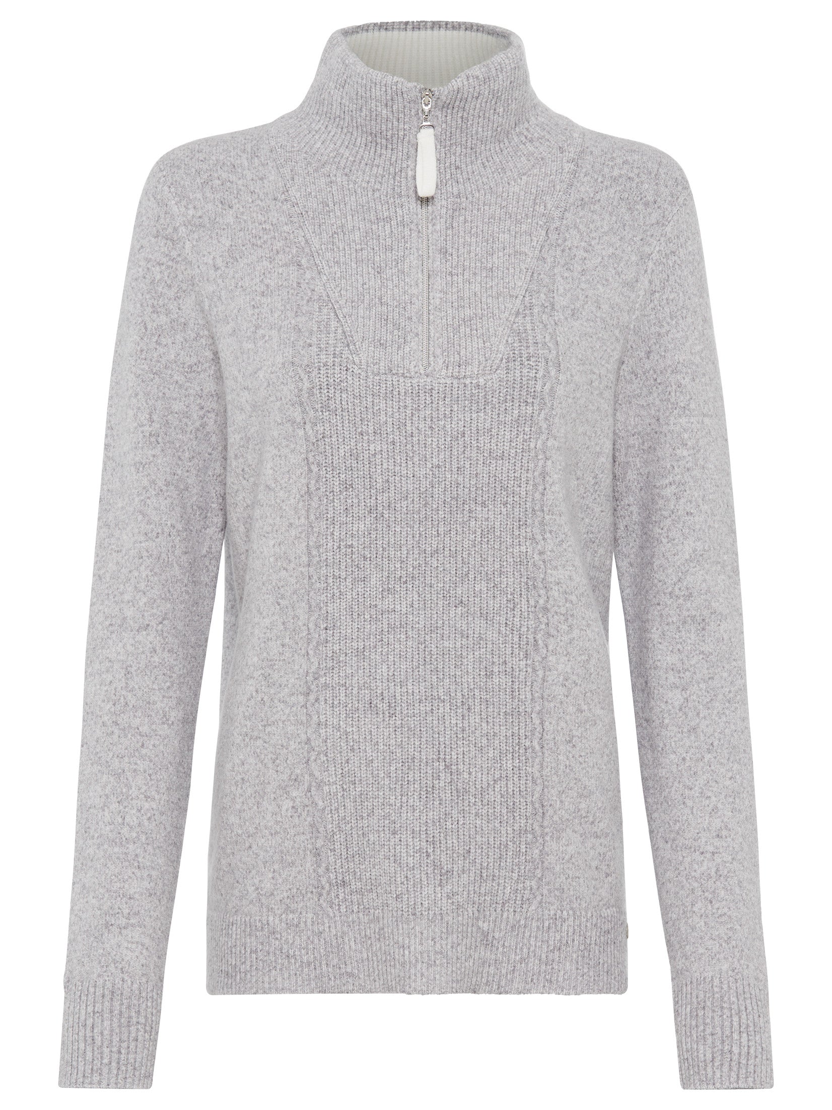 Grey Quarter Zip Jumper