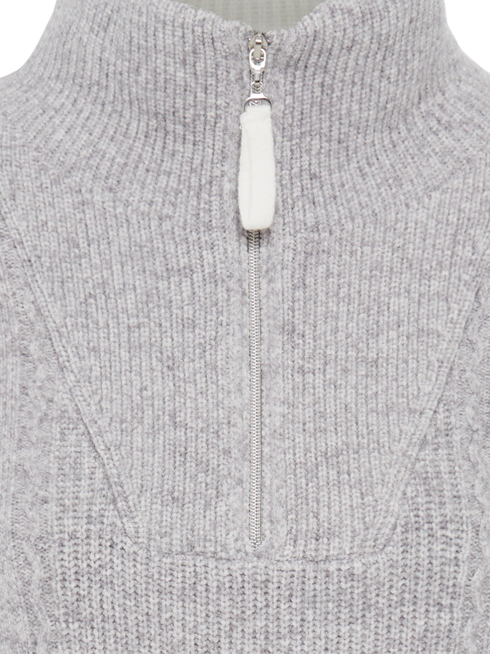 Grey Quarter Zip Jumper