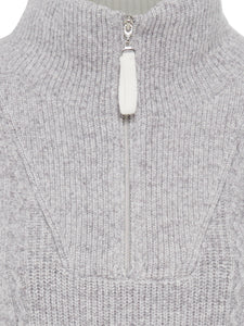 Grey Quarter Zip Jumper