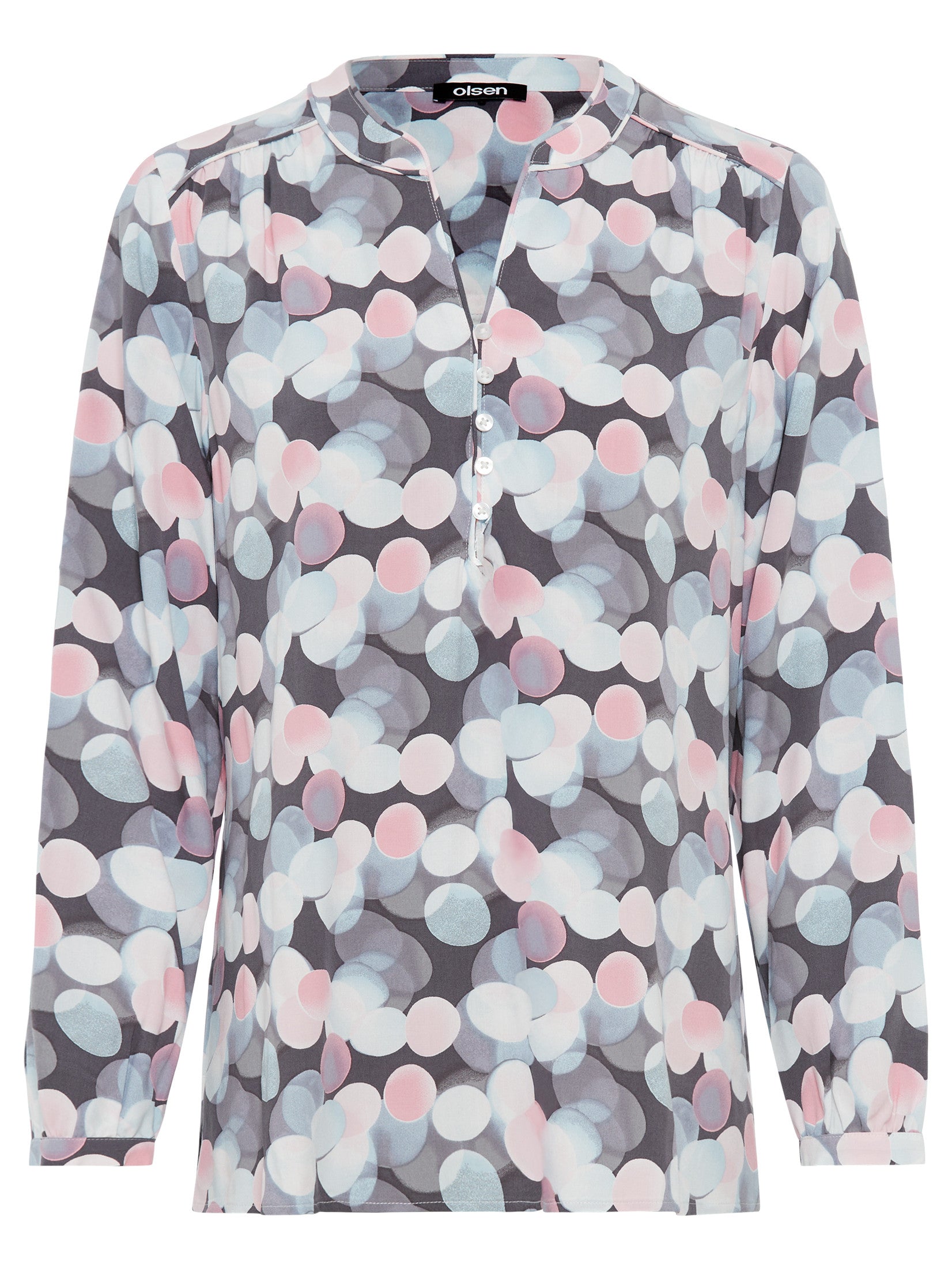 Grey Printed Blouse