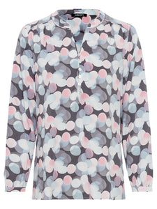 Grey Printed Blouse