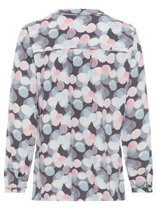 Grey Printed Blouse