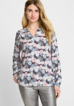 Load image into Gallery viewer, Grey Printed Blouse
