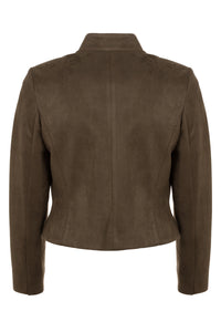 Chocolate Suedette Jacket
