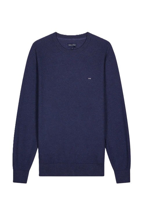 Blue Crew Neck Sweater