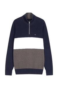 Navy Knitted Rugger