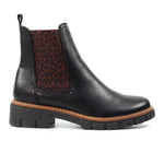 Load image into Gallery viewer, Black Ribble Ankle Boot -BLACK

