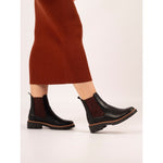 Load image into Gallery viewer, Black Ribble Ankle Boot -BLACK
