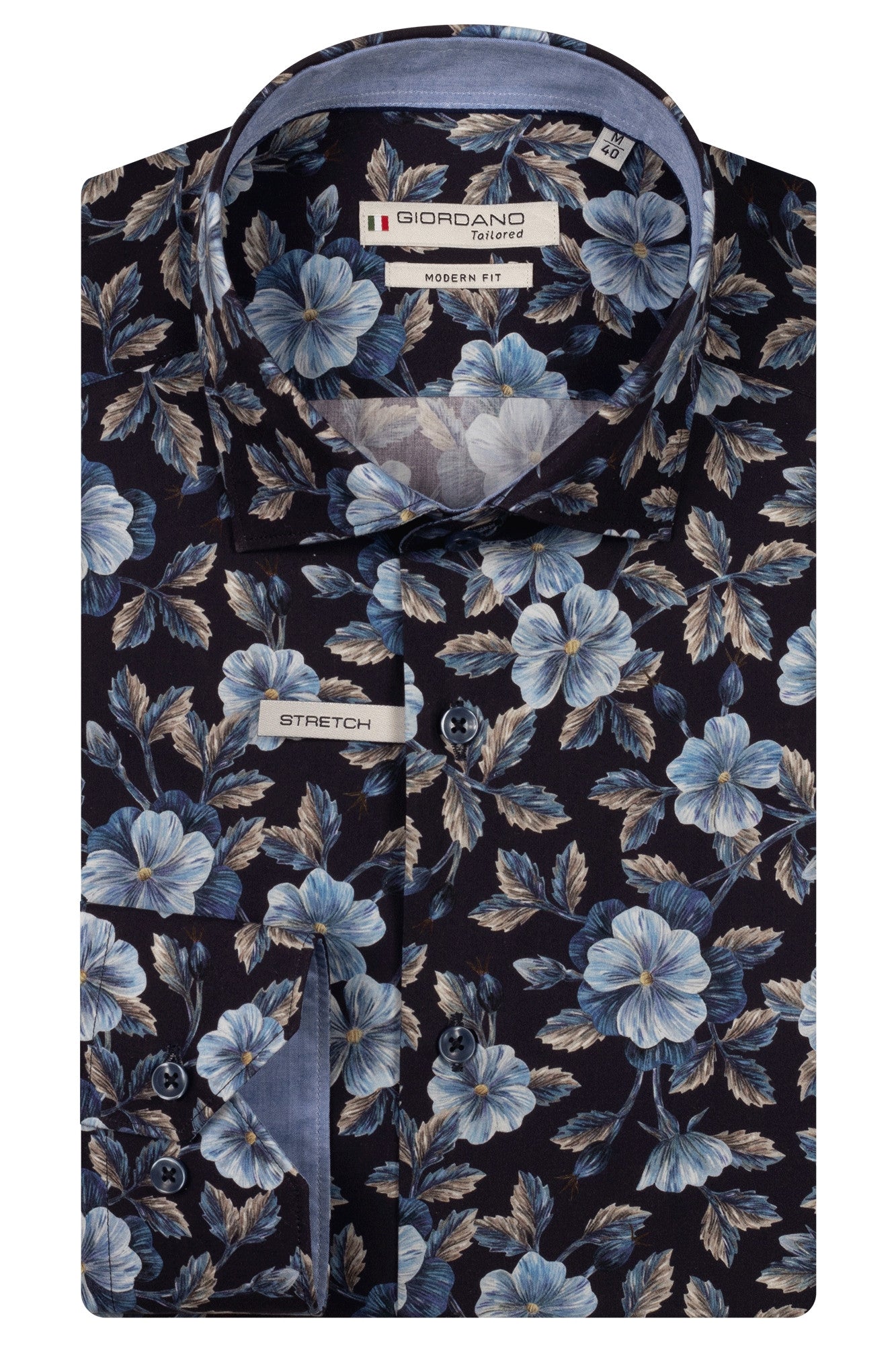 Navy Liberty Print Shirt