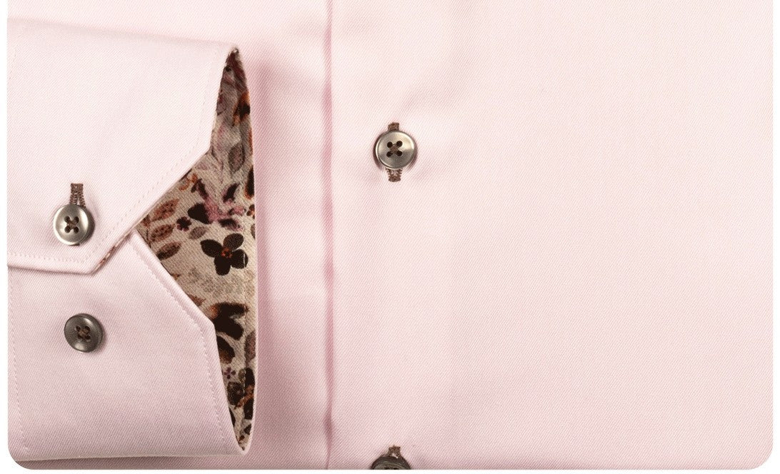 Pink Plain Twill Shirt