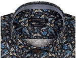 Load image into Gallery viewer, Navy Flower Print Shirt
