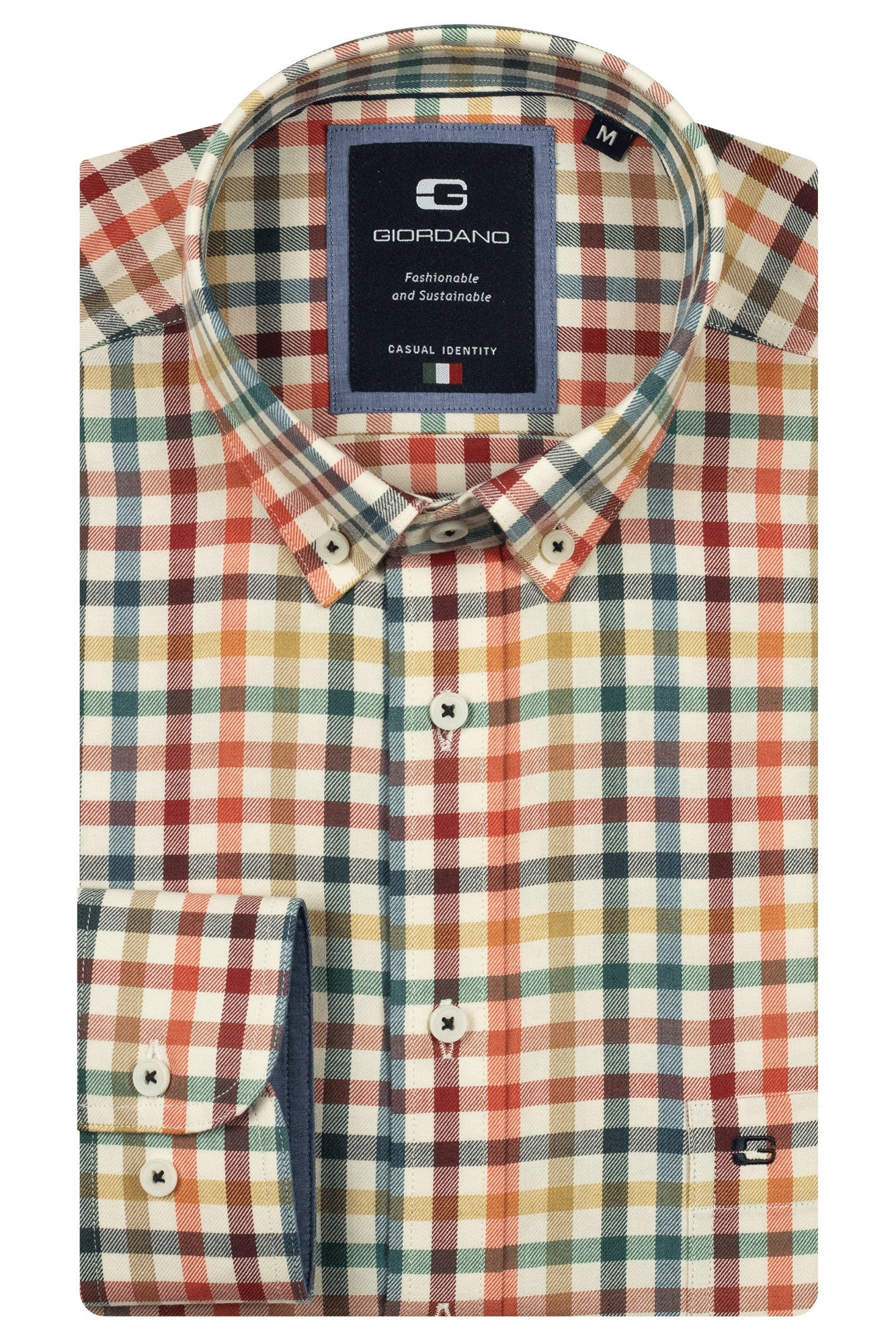 Coral Multi Check Shirt
