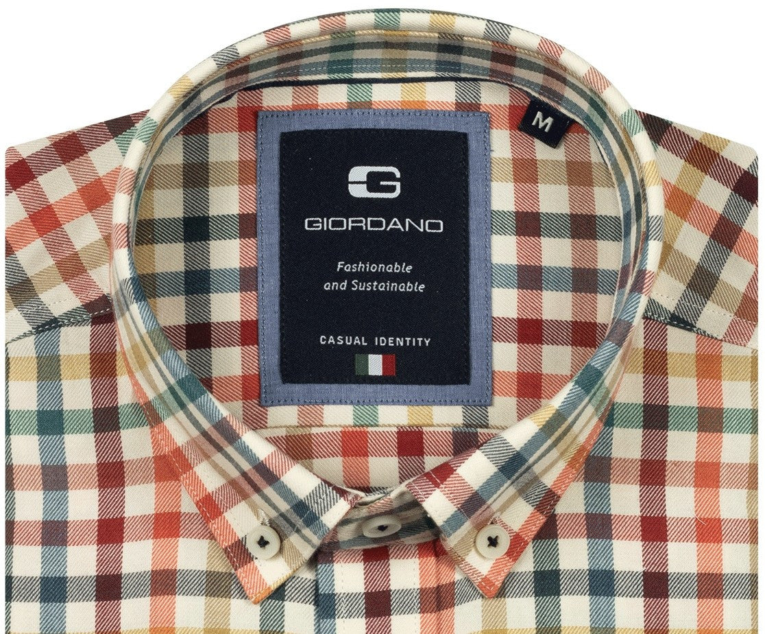 Coral Multi Check Shirt