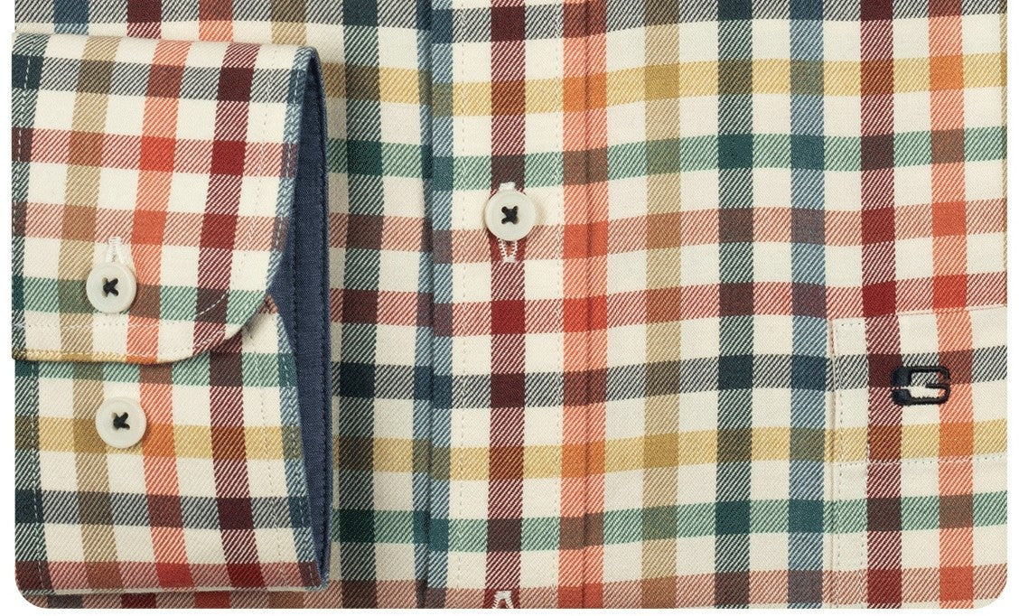 Coral Multi Check Shirt