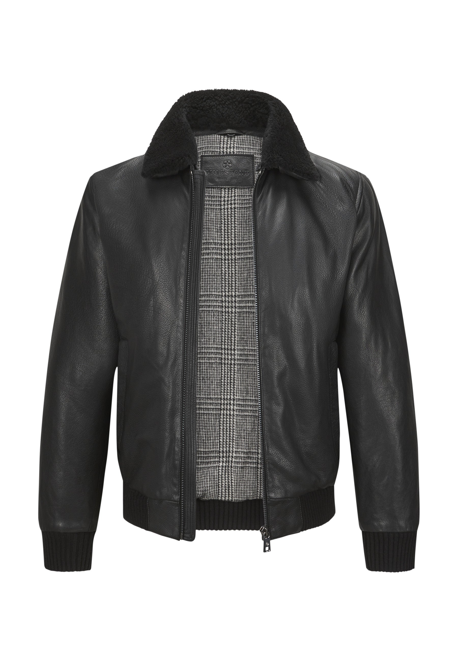 Black Terry Leather Jacket