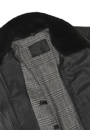 Black Terry Leather Jacket