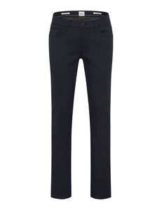 Navy Wool Look Chino Regular Leg
