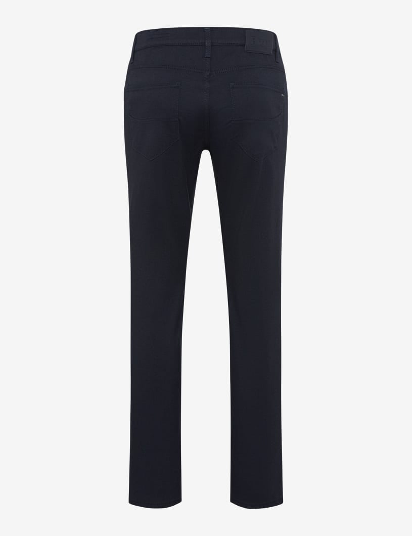 Navy Wool Look Chino Regular Leg