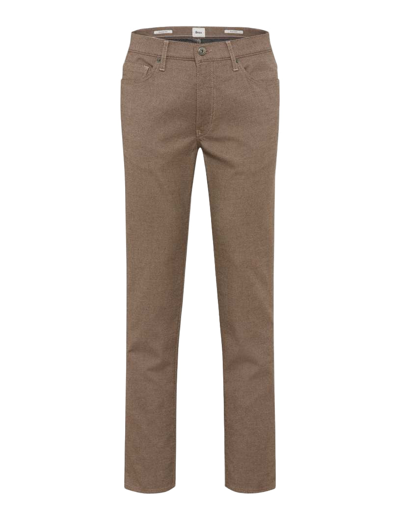 Camel Wool Look Chino Regular Leg