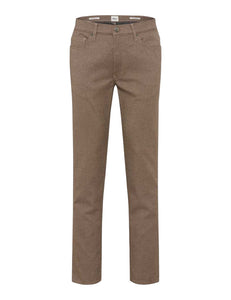 Camel Wool Look Chino Regular Leg
