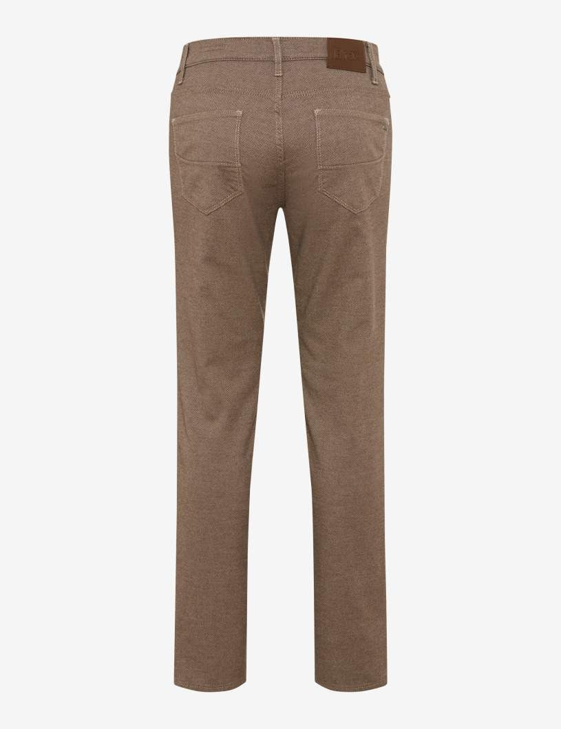 Camel Wool Look Chino Regular Leg