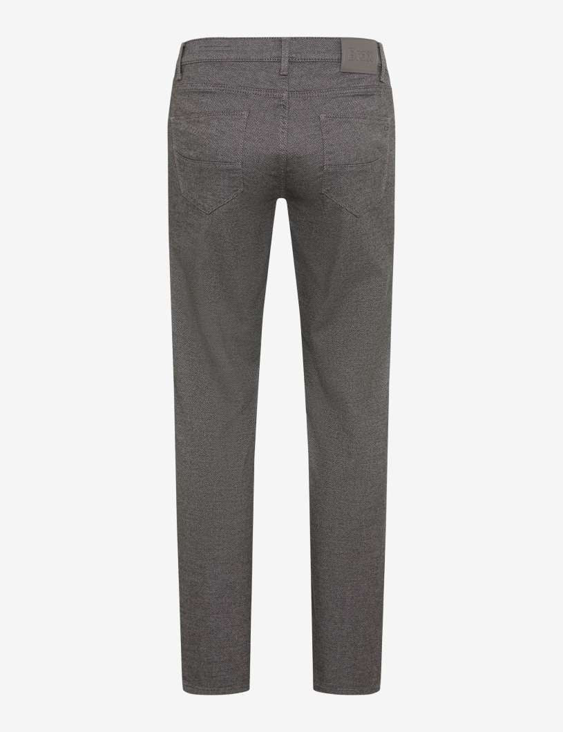 Grey Wool Look Chinos Short Leg