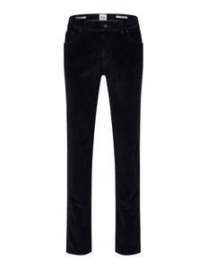Navy Corduroy Trousers Regular Leg