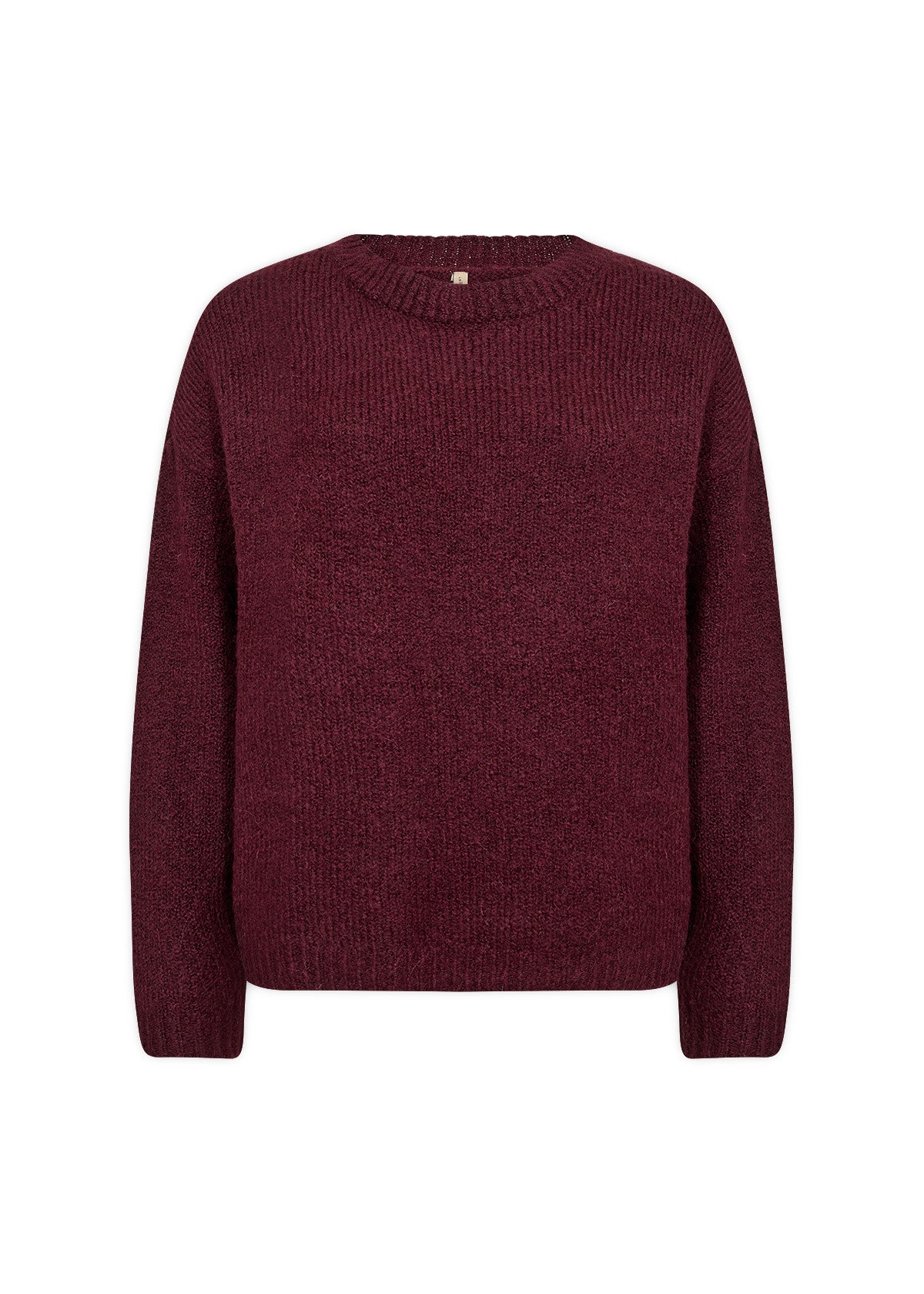 Burgundy Crew Neck Jumper
