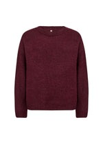 Load image into Gallery viewer, Burgundy Crew Neck Jumper
