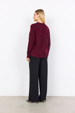 Load image into Gallery viewer, Burgundy Crew Neck Jumper
