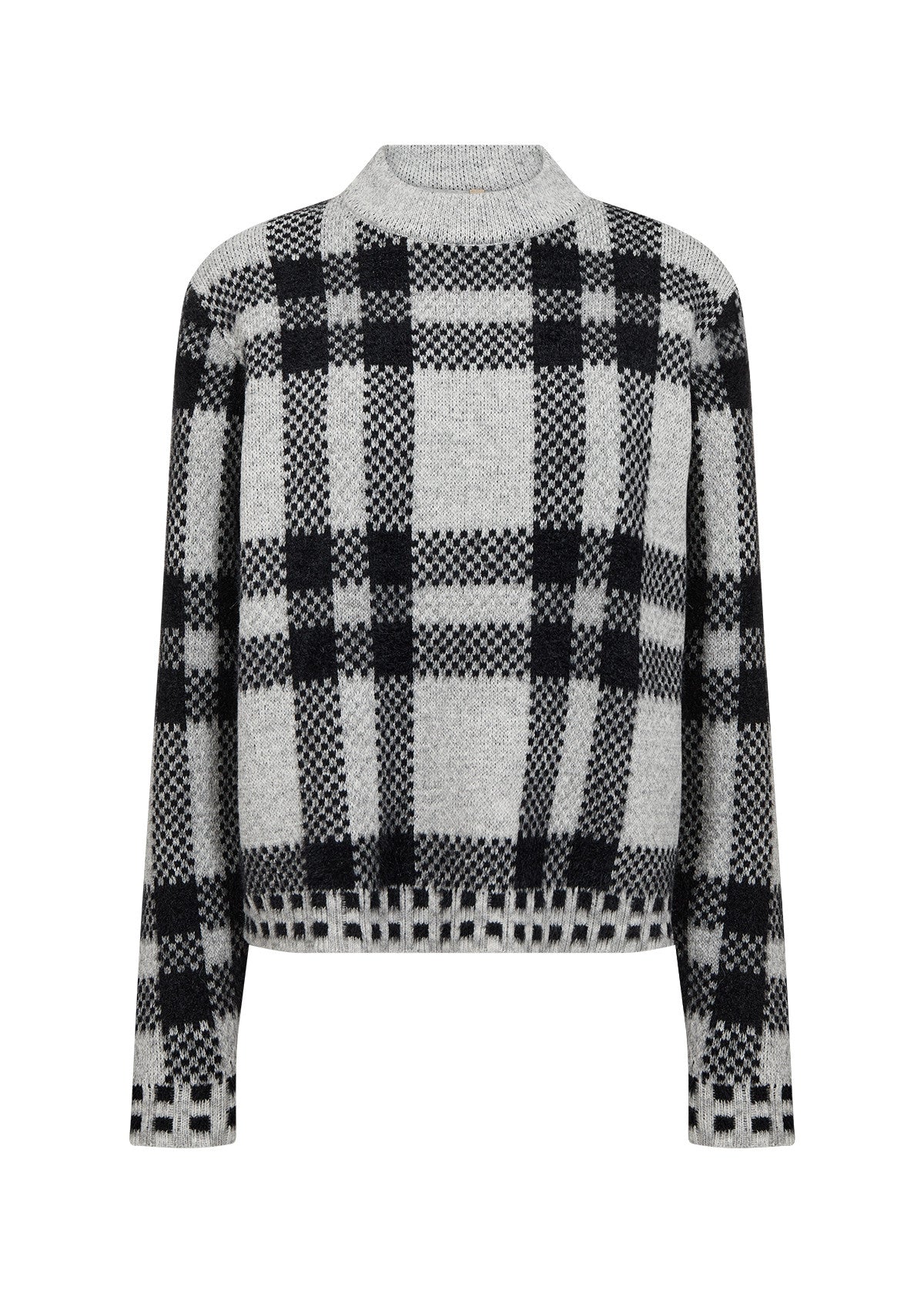 Grey Checked Jumper