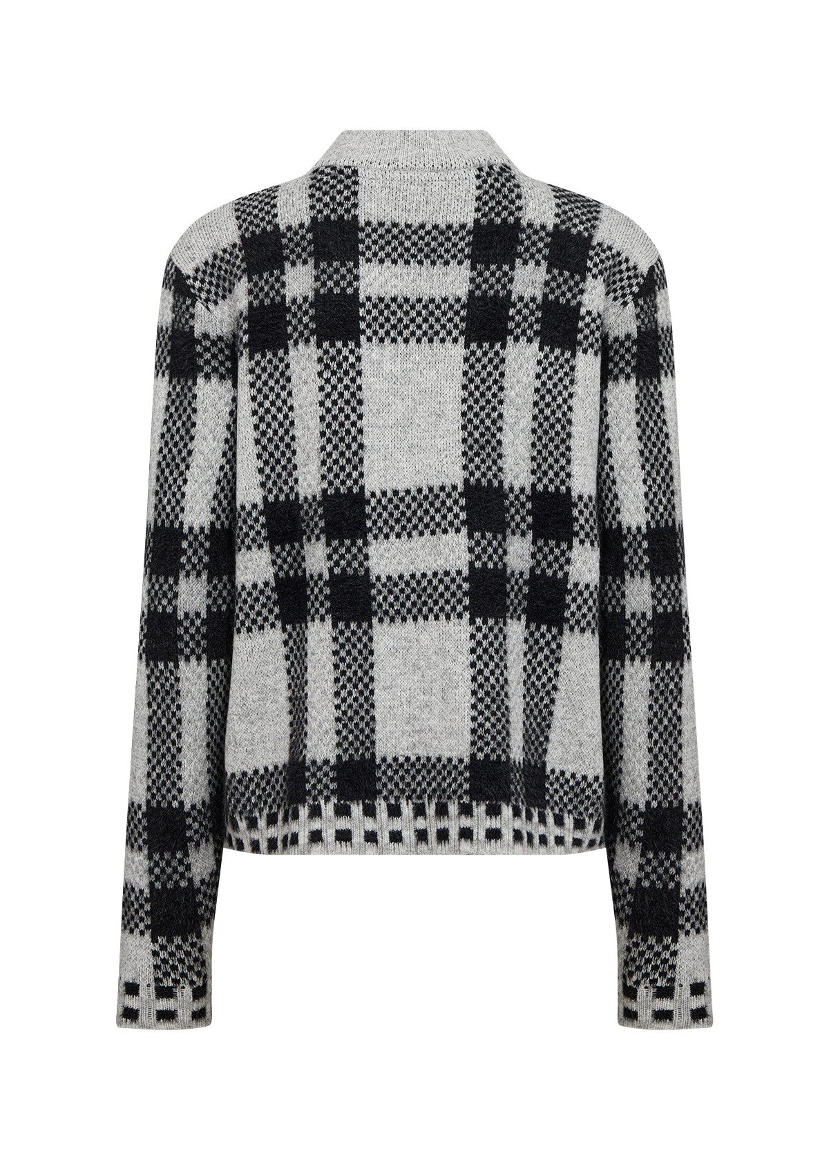 Grey Checked Jumper