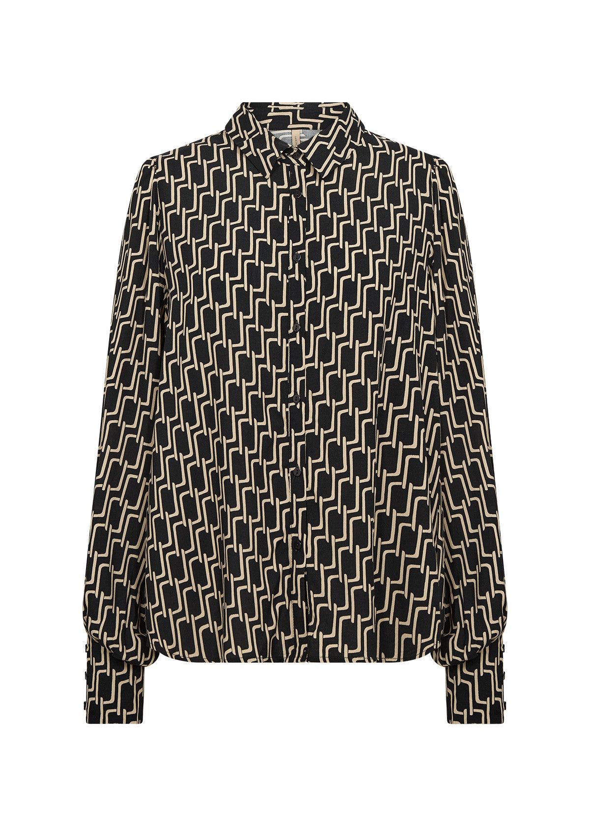 Black Chain Pattern Shirt