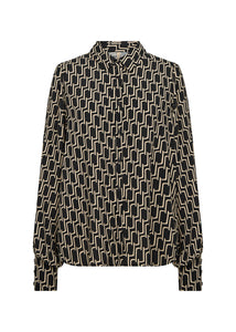 Black Chain Pattern Shirt