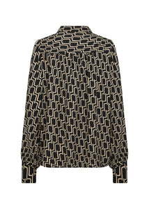 Black Chain Pattern Shirt