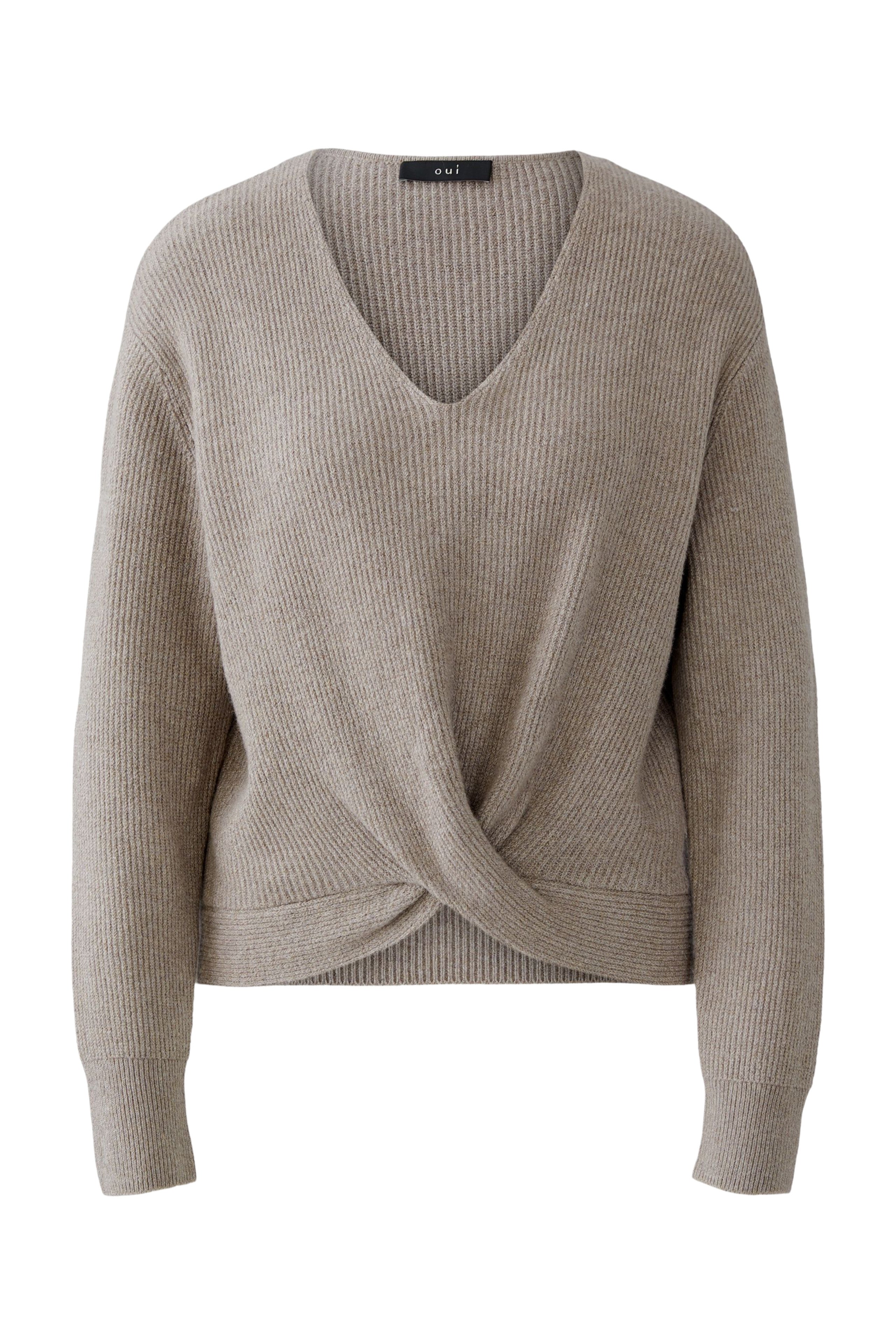 Taupe Knot Detail Jumper