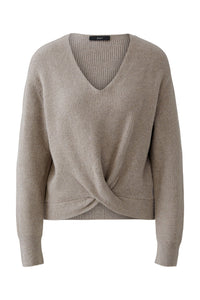 Taupe Knot Detail Jumper