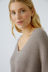 Taupe Knot Detail Jumper