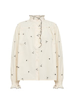 Load image into Gallery viewer, Cream Embroidered Floral Shirt
