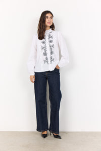 White Embroidered Shirt